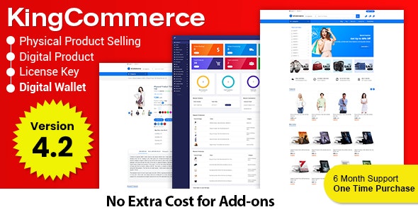 KingCommerce - All in One Single and Multi vendor Eommerce Business Management System