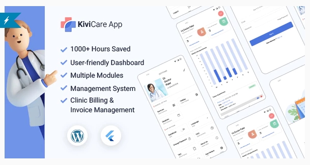 KiviCare Flutter App - clinic and patient management system