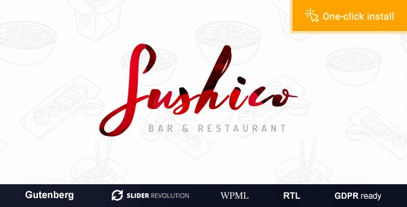 Sushico - Sushi and Asian Food Restaurant Theme