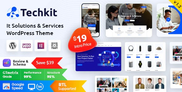 Techkit - Technology - IT Solutions WordPress Theme