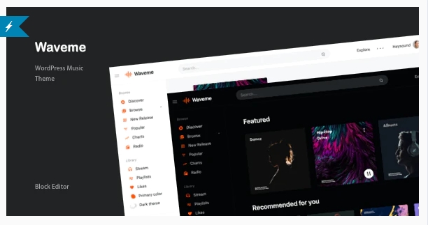 Waveme - Music Platform WordPress Theme