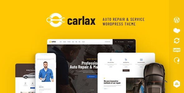 Carlax Car Parts Store - Auto Service WordPress Theme
