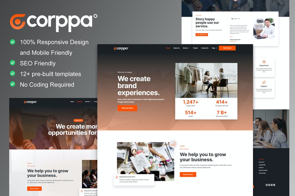 Corppa - Business - Portfolio Elementor Template Kit