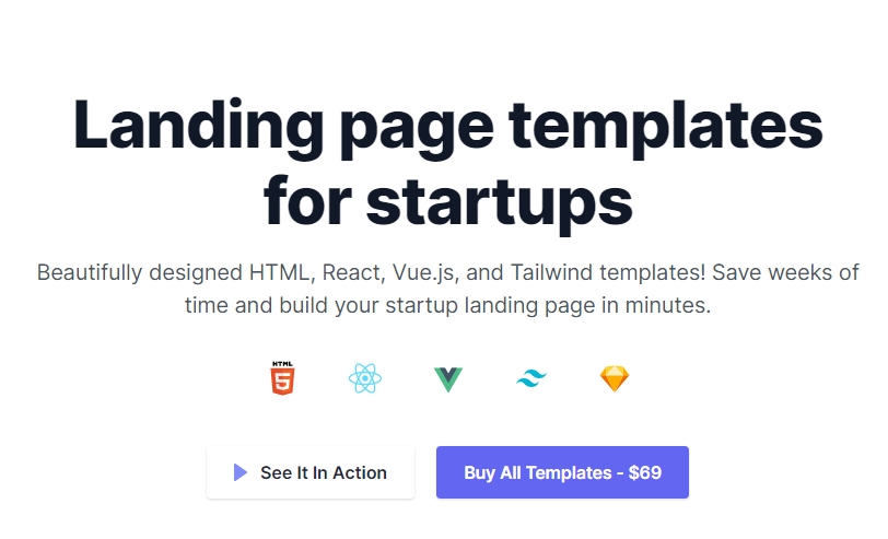 Landing Page Templates by Cruip - HTML