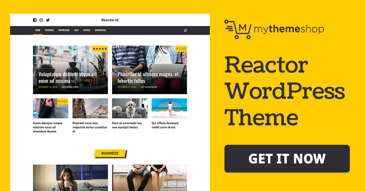 MyThemeShop Reactor WordPress Theme