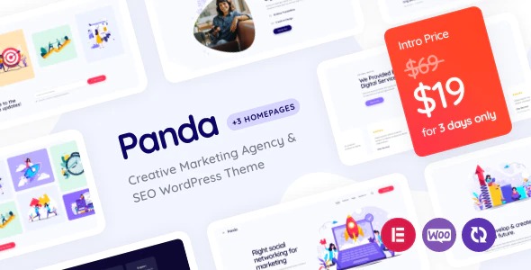 Panda - Creative Marketing Agency - SEO WordPress Theme