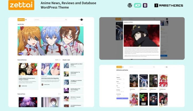 ZETTAI - Free Anime WordPress Theme TM