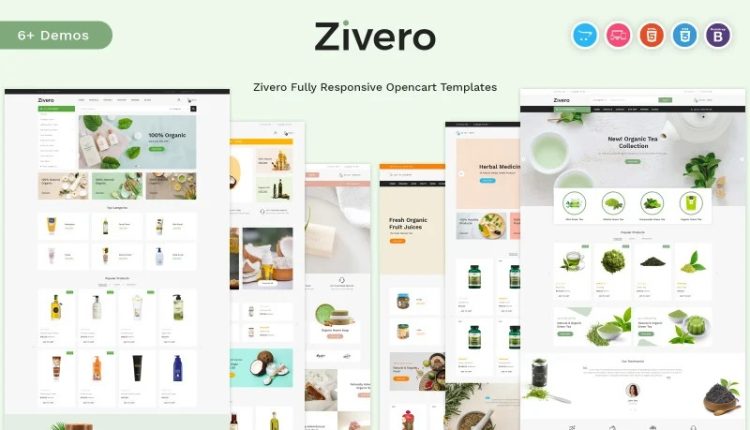 Zivero - Organic - Beauty OpenCart Template  Sep