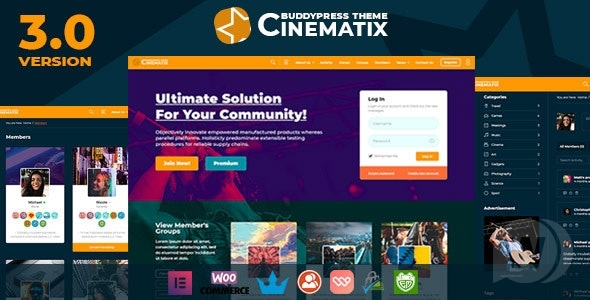 Cinematix - BuddyPress Community Theme