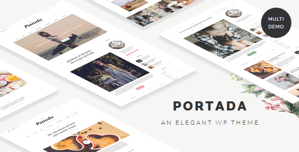 Portada - Elegant Blog Blogging WordPress Theme
