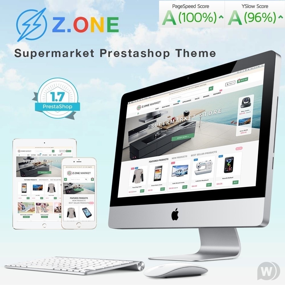 ZOne - Supermarket Online Shop Prestashop Theme