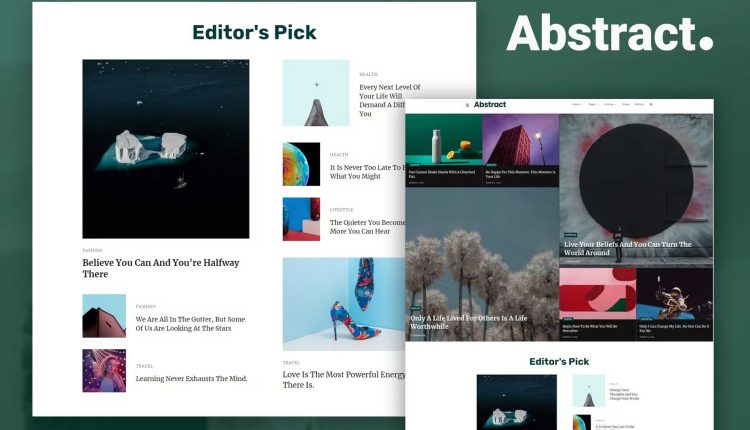 Abstract - Blog & Magazine Elementor Template Kit