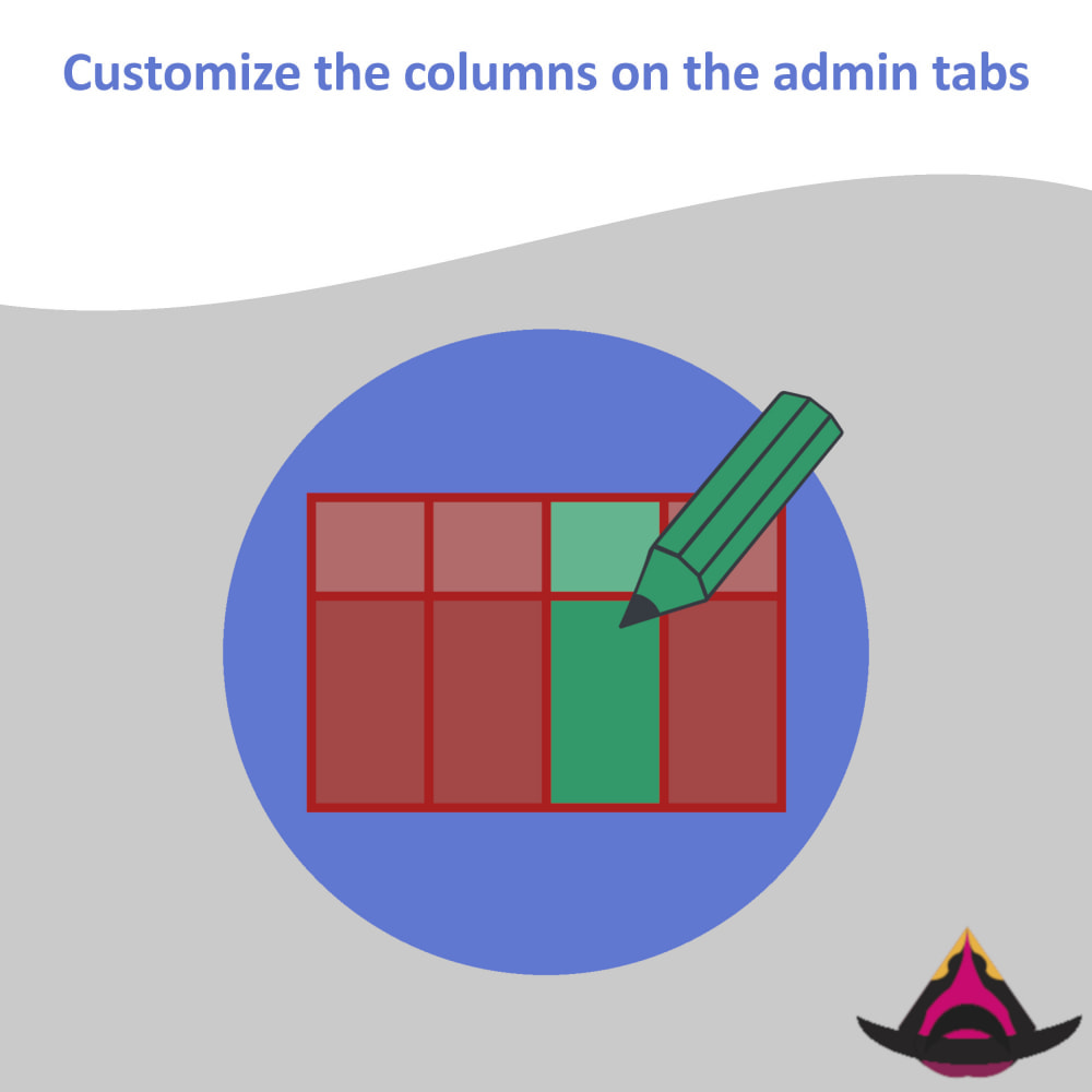 Customize the columns on the admin lists Module Prestashop