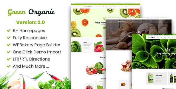 GreenOrganic - Organic - Bakery WordPress ThemeÂ 