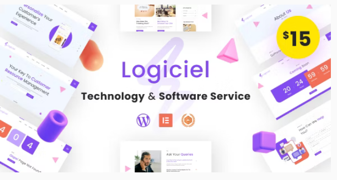 LogicielTechnology - Software Service WordPress Landing Pages