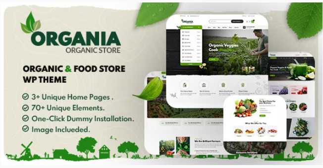Organia - Organic Food Store WordPress Theme