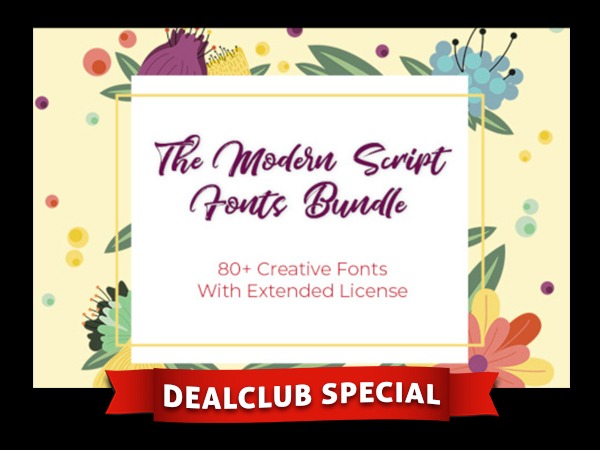 The Modern Script Fonts Bundle With+ Elegant Fonts