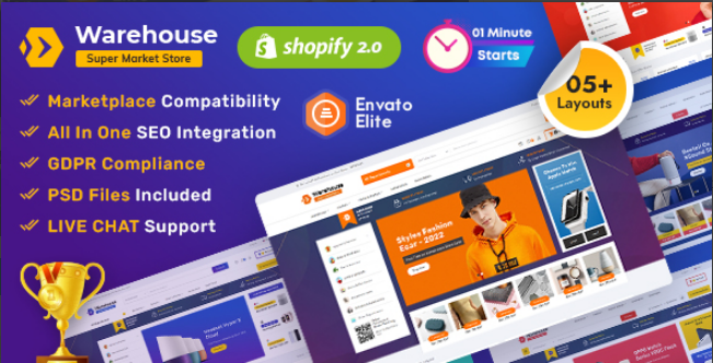 Warehouse - Advanced Shopify Multi-purpose Mega Electronics Store