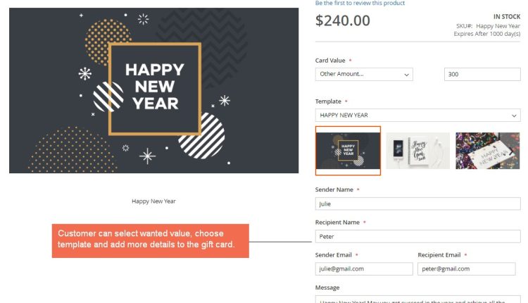 BSS Commerce Magento Gift Card
