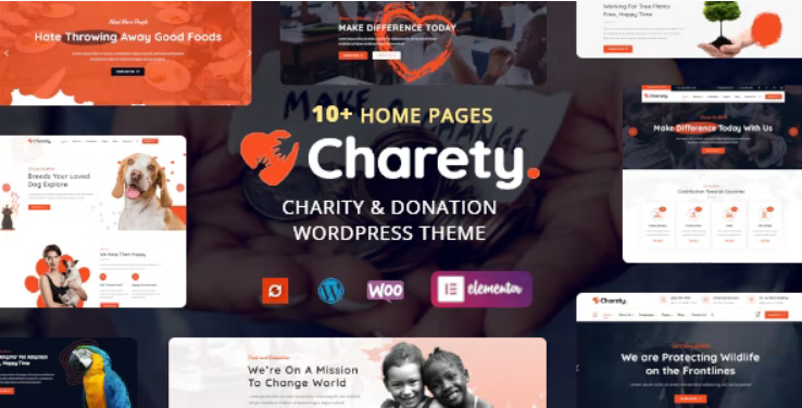 Charety - Charity - Donation WordPress Theme