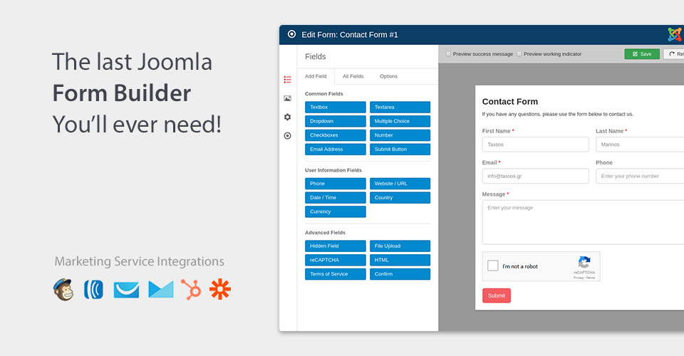 Convert Forms PRO RC + Joomla