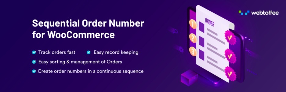 Sequential Order Numbers for WooCommerce Pro [WebToffee]