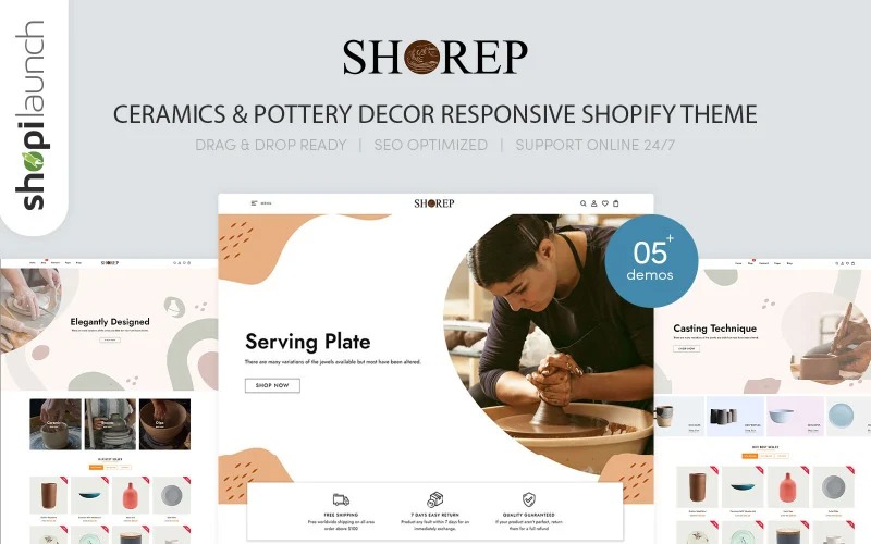 Shorep Ceramics - Pottery Decor Responsive Shopify Theme