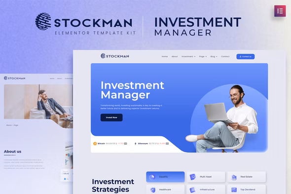 Stockmen - Investment Manager Elementor Template Kit