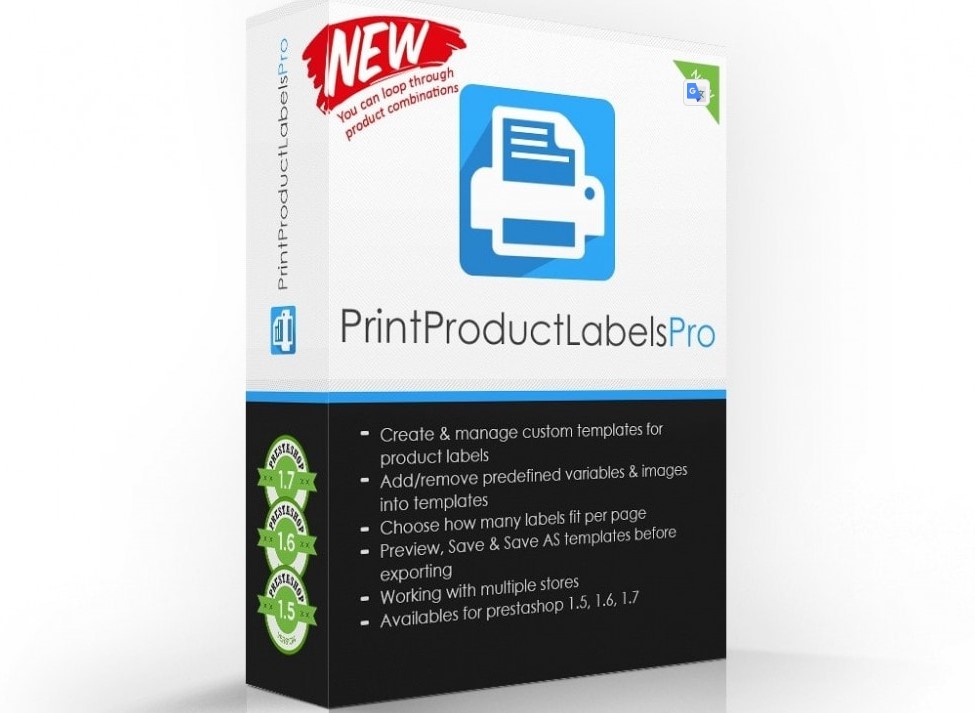 Print Product Labels Pro Module Prestashop