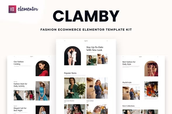 Clamby - Fashion Ecommerce Elementor Template Kit