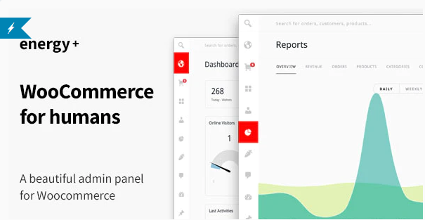 Energy + A beautiful admin panel for WooCommerce
