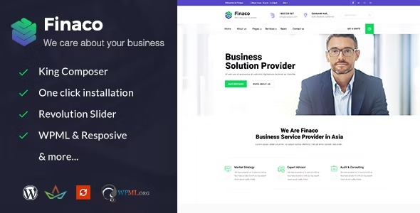 Finaco Consulting - Business WordPress Theme