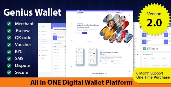 Genius Wallet Advanced Wallet CMS with Payment Gateway API