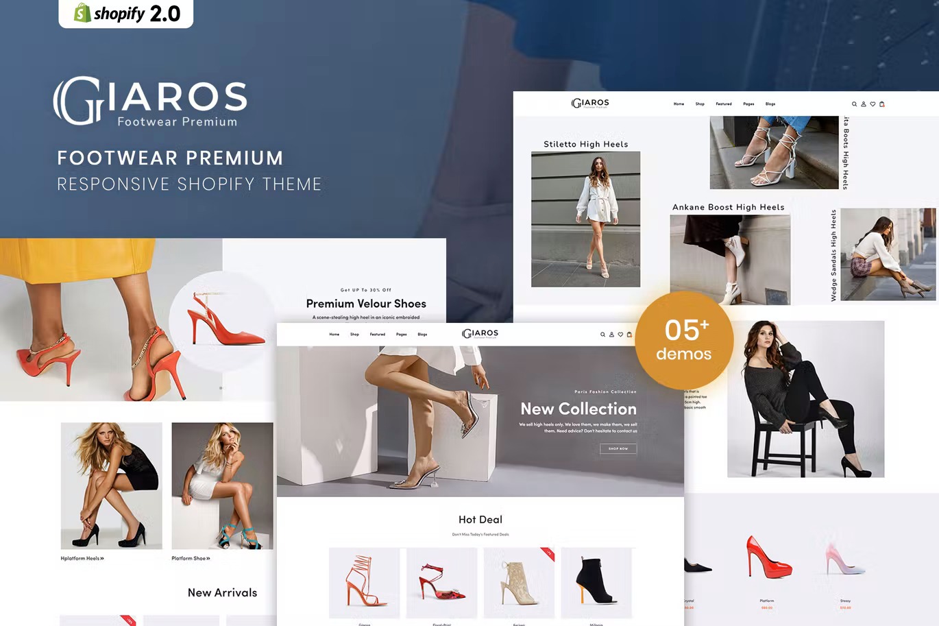 Giaros - Footwear Premium Responsive Shopify Theme