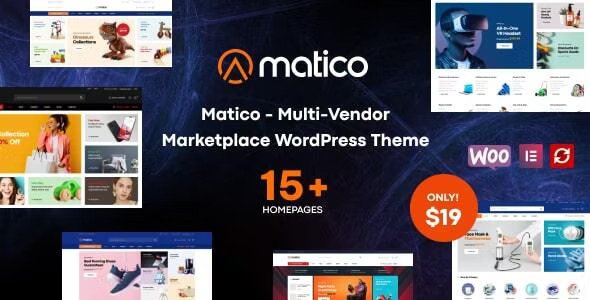 Matico - Multi Vendor Marketplace WordPress Theme