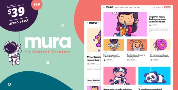 MuraWordPress Theme for Content Creators