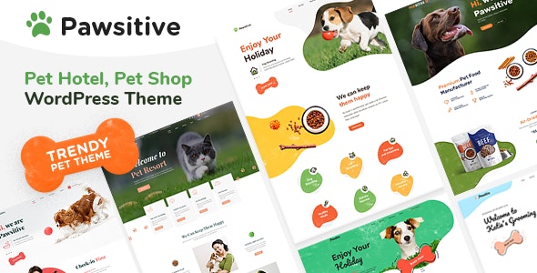 Pawsitive Pet Care - Pet Shop WordPress Theme