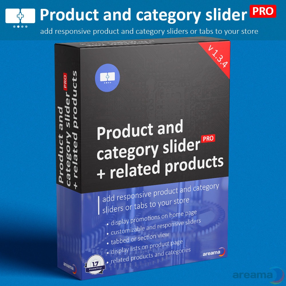 Product slider PRO + categories + related products Module Prestashop