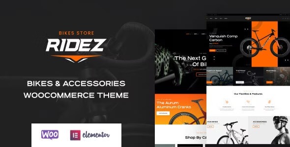 Ridez Bike Shop Elementor WordPress Theme