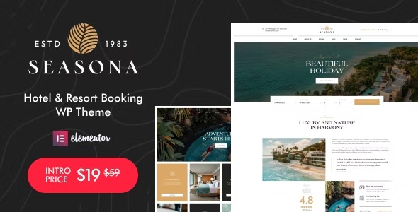 Seasona - Hotel - Resort Booking WordPress Theme