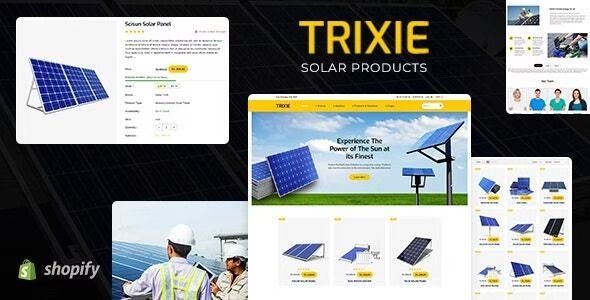 Trixe Solar Responsive Shopify Template