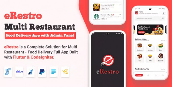 eRestro Flutter Multi Restaurant - Vendor Marketplace - Food Ordering App for Hyperlocal Business