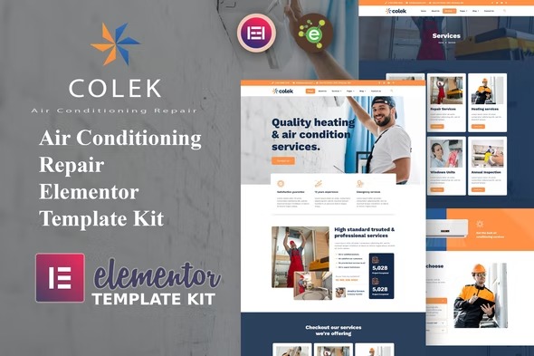 Colek - AC Repair Services Elementor Template Kit