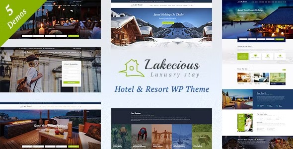 LakeciousResort and Hotel WordPress Theme