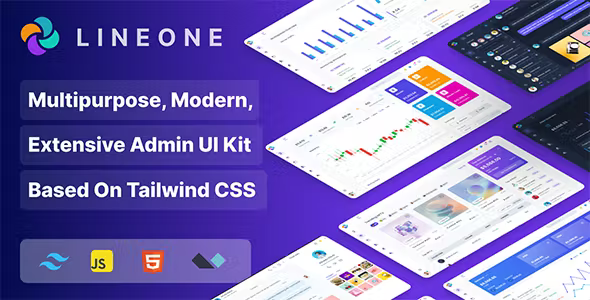 Lineone - Multipurpose Admin and Webapp UI kit based on Tailwind CSS