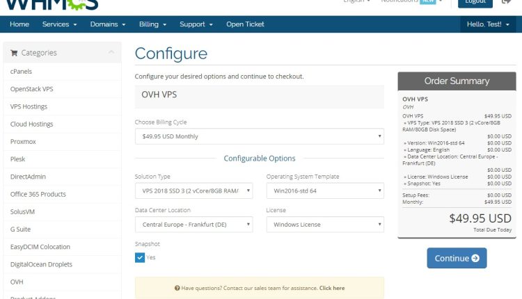 OVH VPS - Dedicated Servers For WHMCS