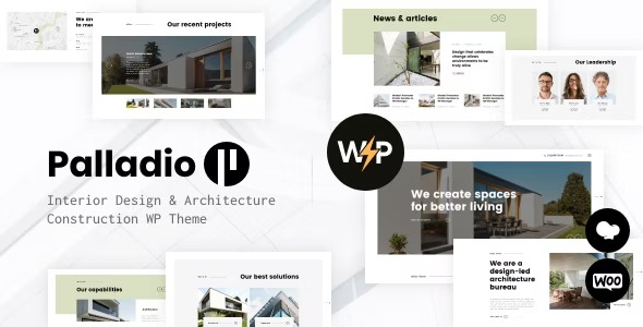 Palladio Interior Design - Architecture WordPress Theme