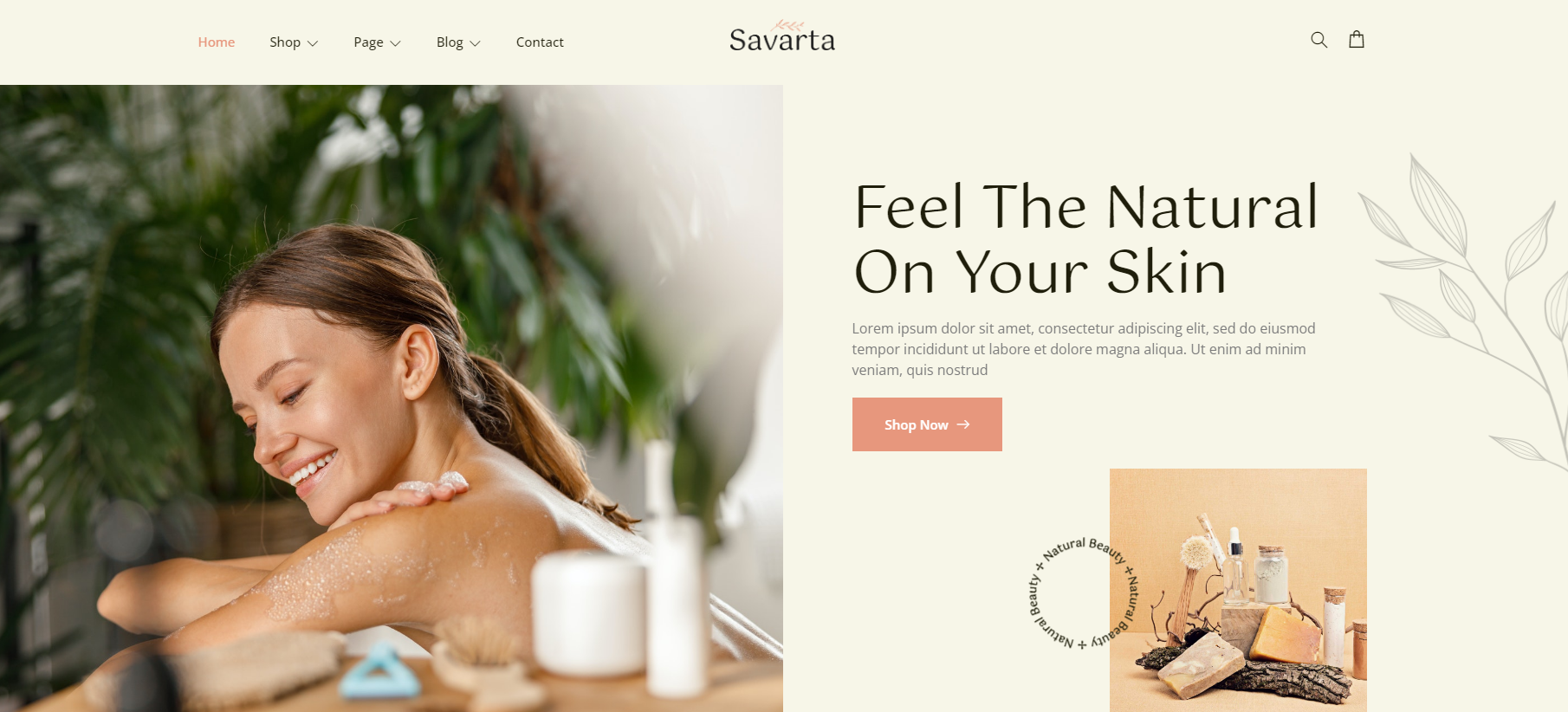 Savarta - Spa - Bodycare Shop Elementor Template Kit