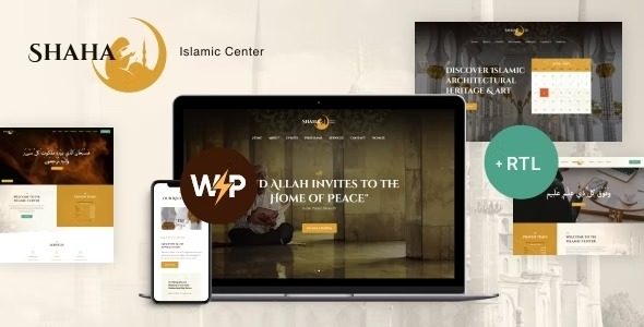 Shaha - Islamic Centre - Mosque WordPress Theme + RTL + Elementor