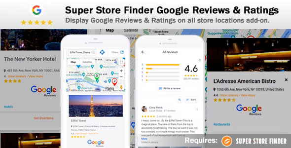 Super Store Finder - Google Reviews - Ratings Addon